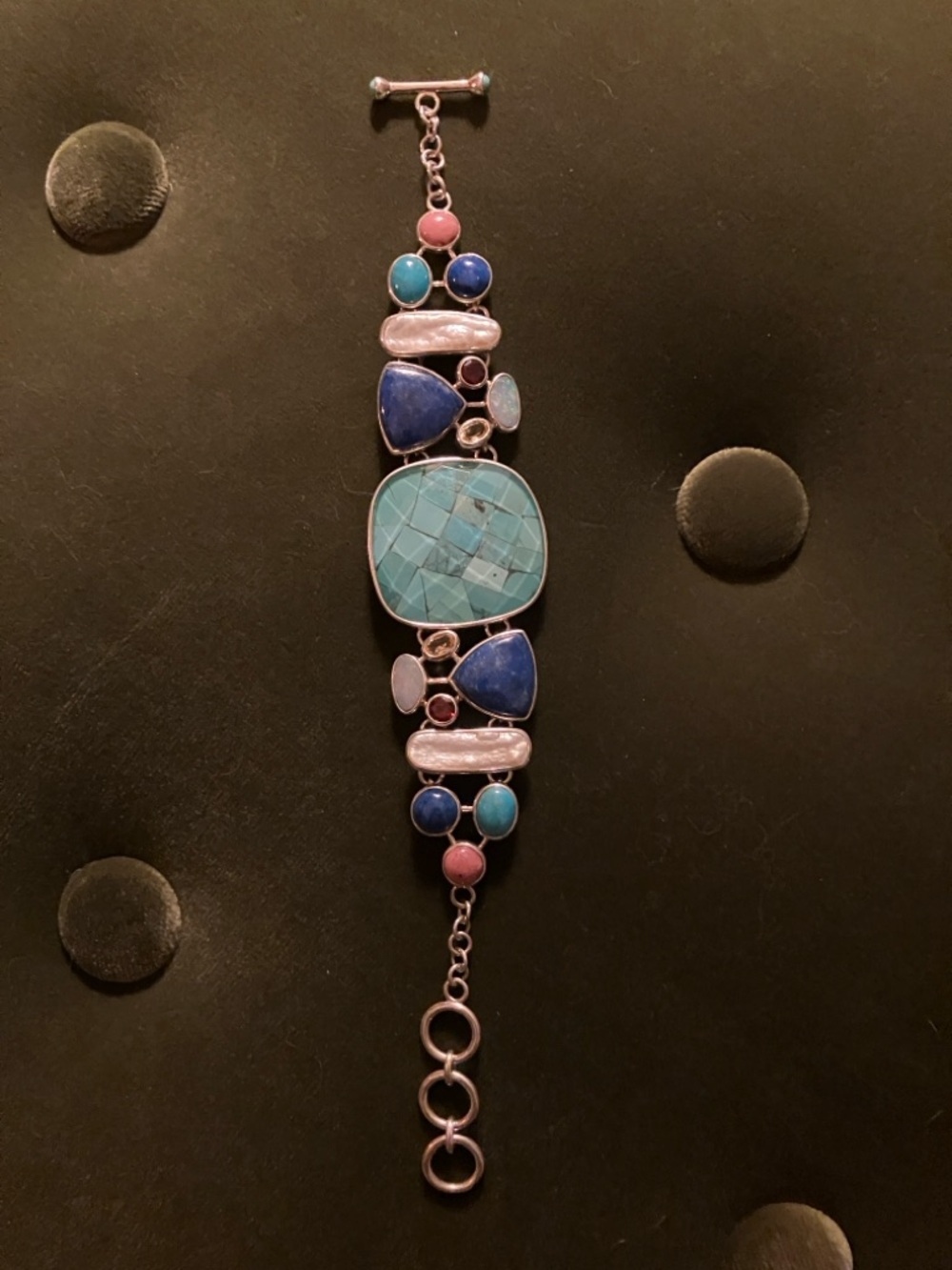 Whitney Kelly -Sterling Silver Multi-Stone Bracelet - gorgeous!